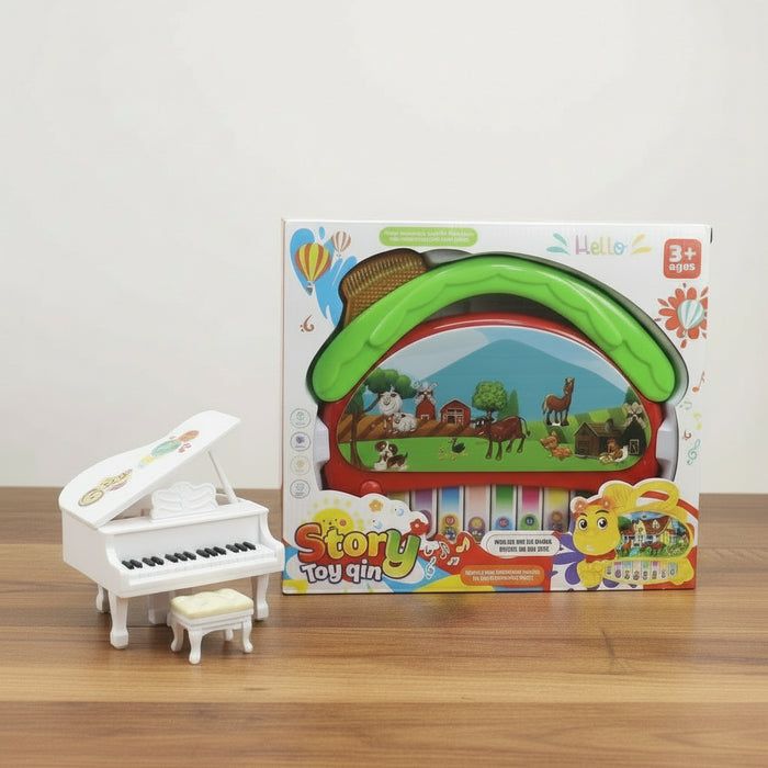 Farm House Theme Musical Piano with Lights