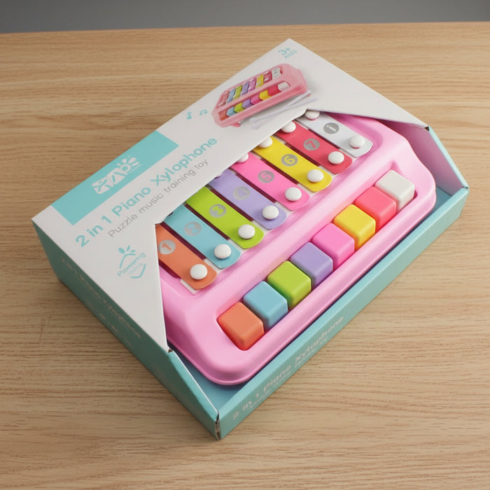 2 in 1 Xylophone Musical Piano
