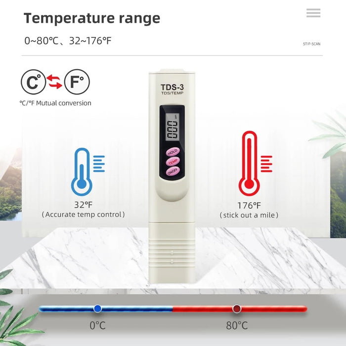 Portable Pen Digital TDS Meter Filter