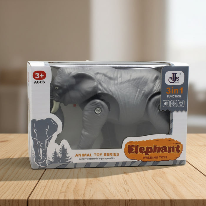 3 in 1 Walking Elephant with Light & Music