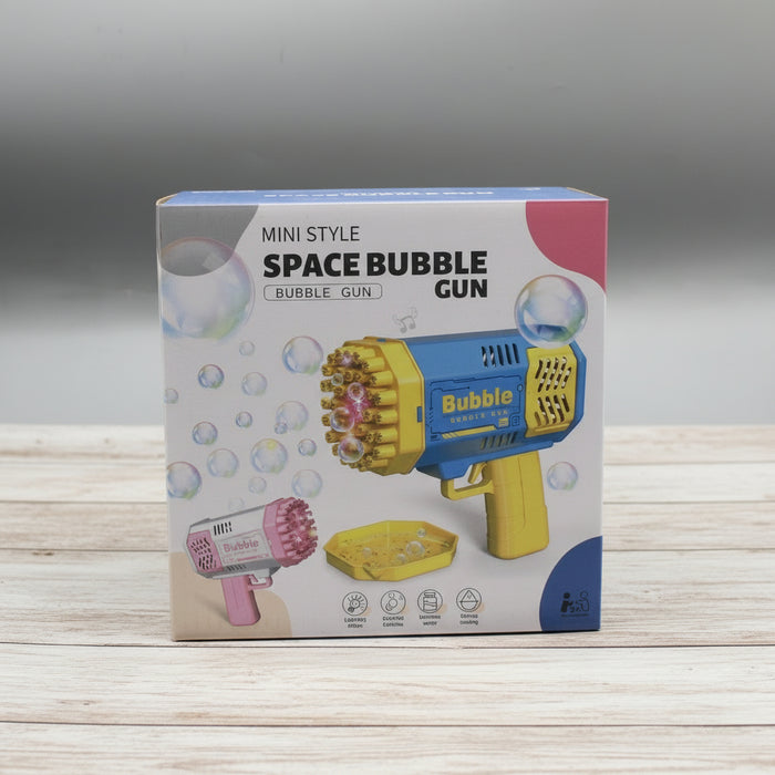 Mini Space Theme Bubble Gun with Light Effect