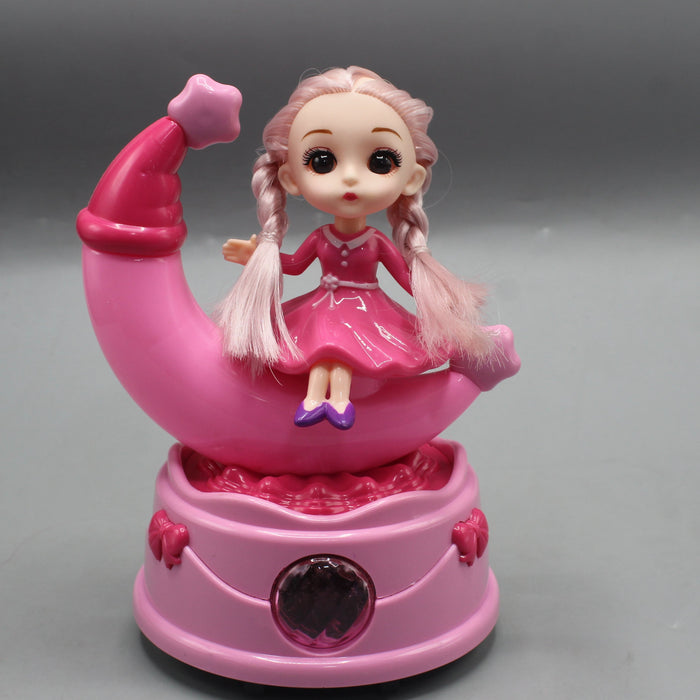 Beautiful Princess with Rotating Moon