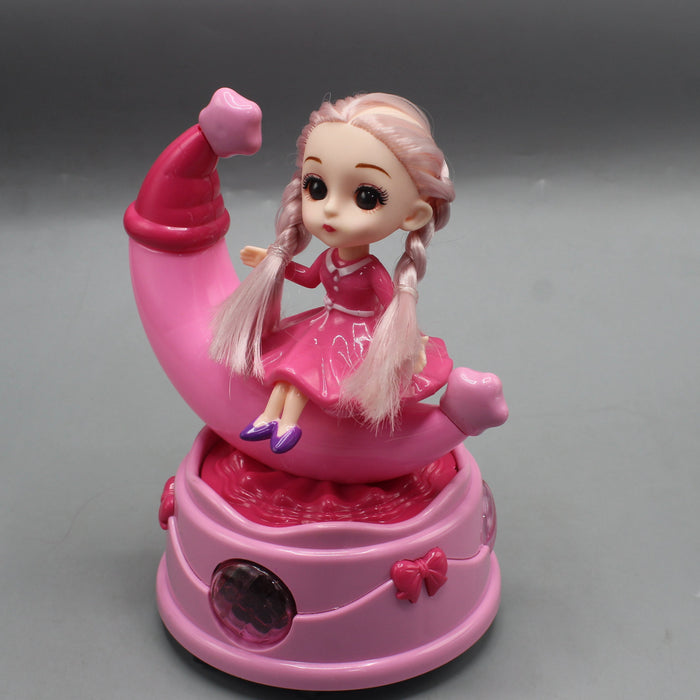 Beautiful Princess with Rotating Moon