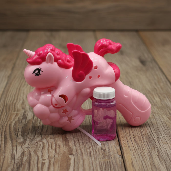 Unicorn Shape Bubble Gun with Lights