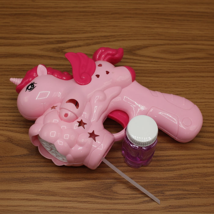Unicorn Shape Bubble Gun with Lights