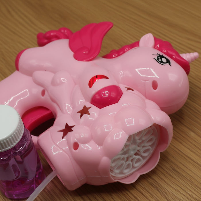 Unicorn Shape Bubble Gun with Lights
