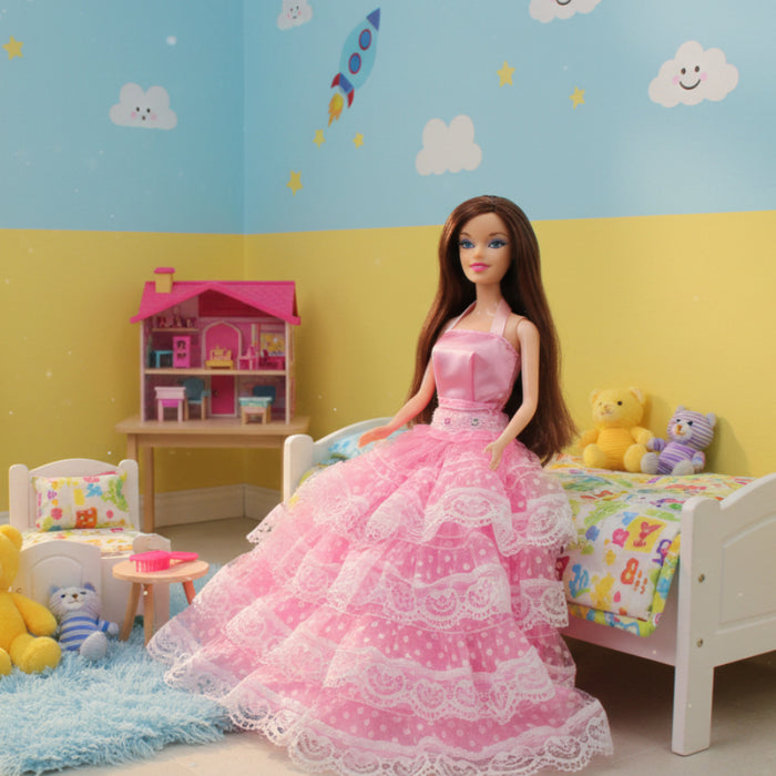 Beautiful Doll with Long Frock