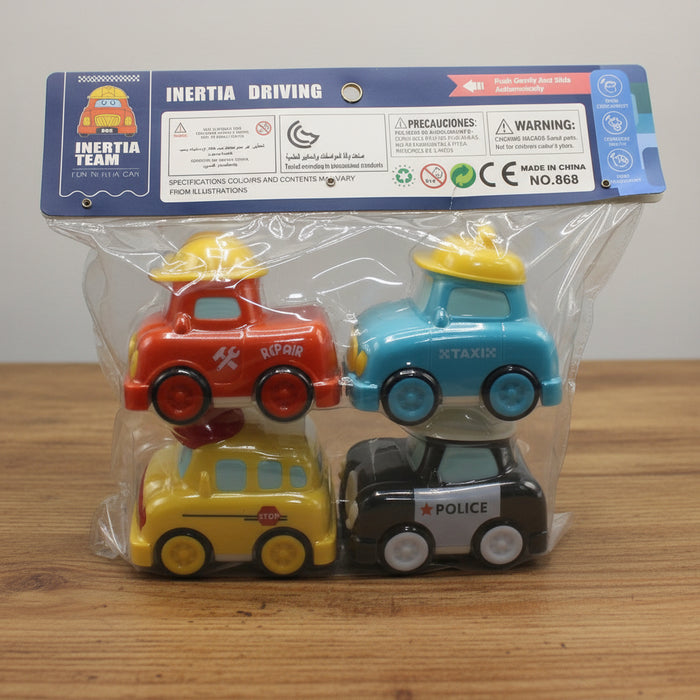 Cartoon Theme Police Friction Cars
