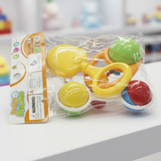 Lucky King Baby Rattles Set of 4