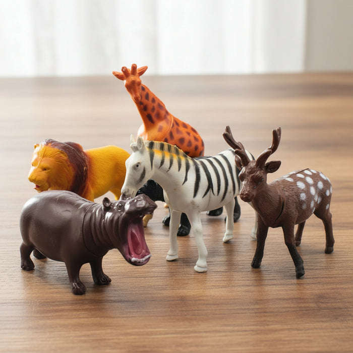 Wild Animal Zoo Set of 6
