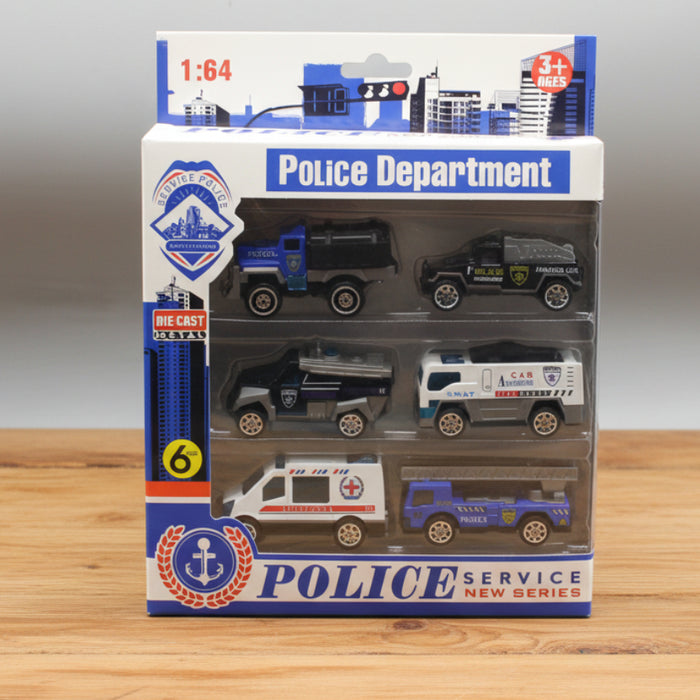 Diecast Police Vehicle Pack of 6