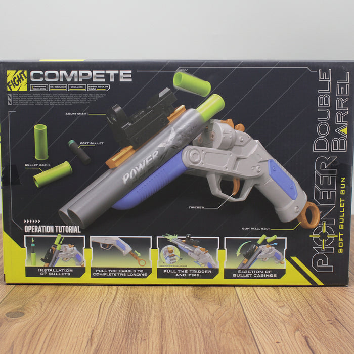 Pioneer Double Barrel Soft Bullet Gun