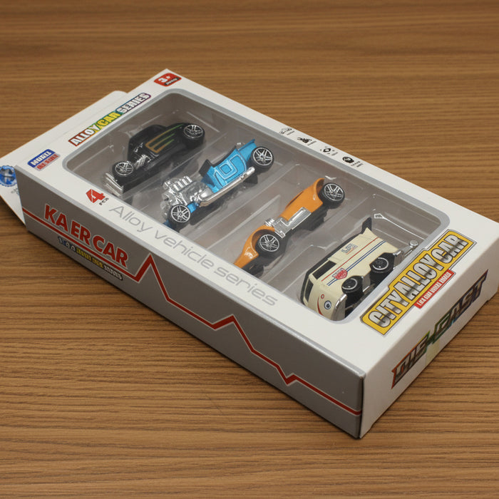 Diecast Mini Vehicle Pack of 4