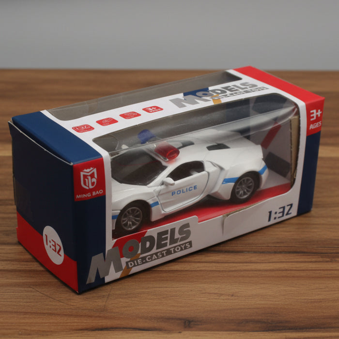 Diecast Police Car with Light & Sound