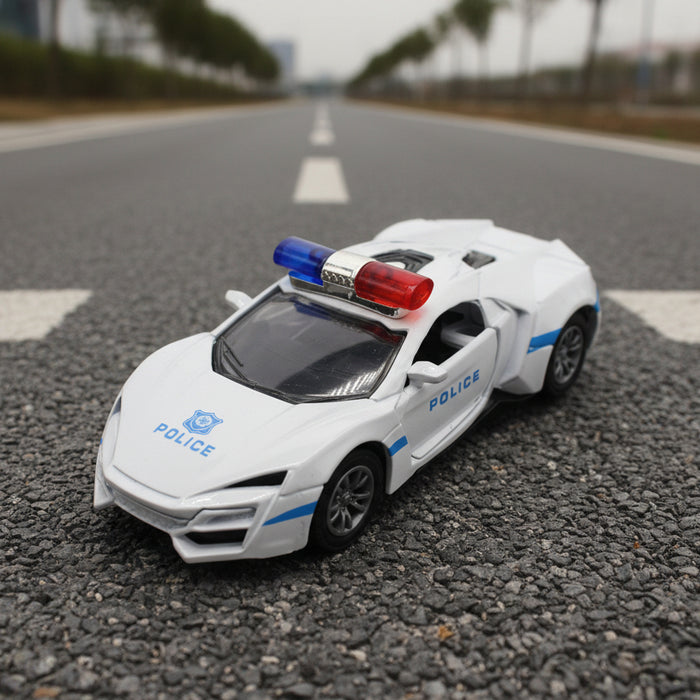 Diecast Police Car with Light & Sound