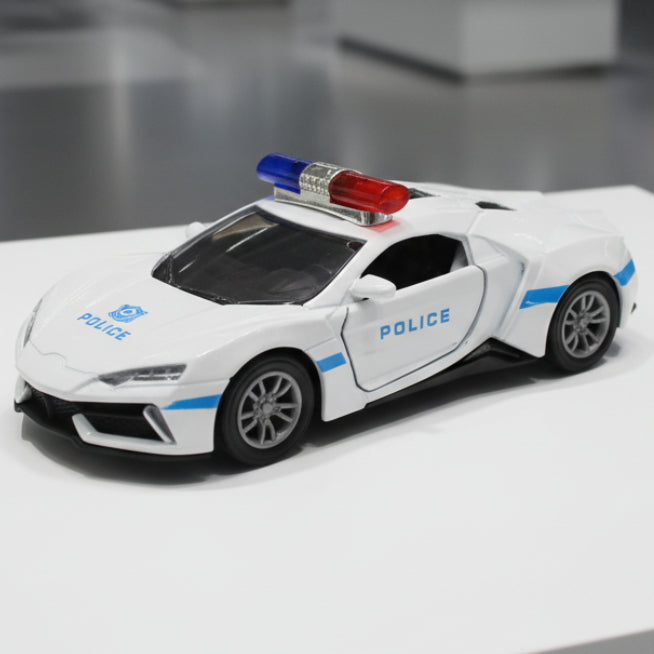 Diecast Police Car with Light & Sound