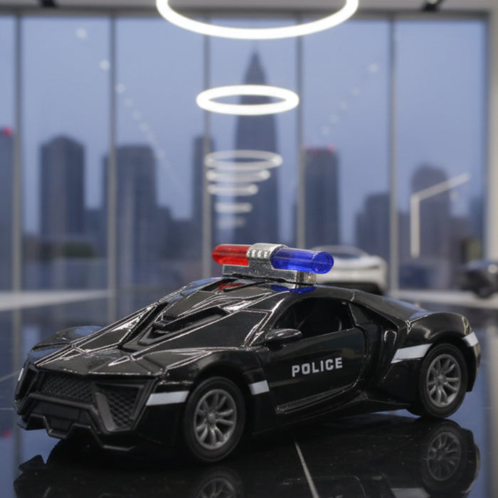 Diecast Police Car with Light & Sound