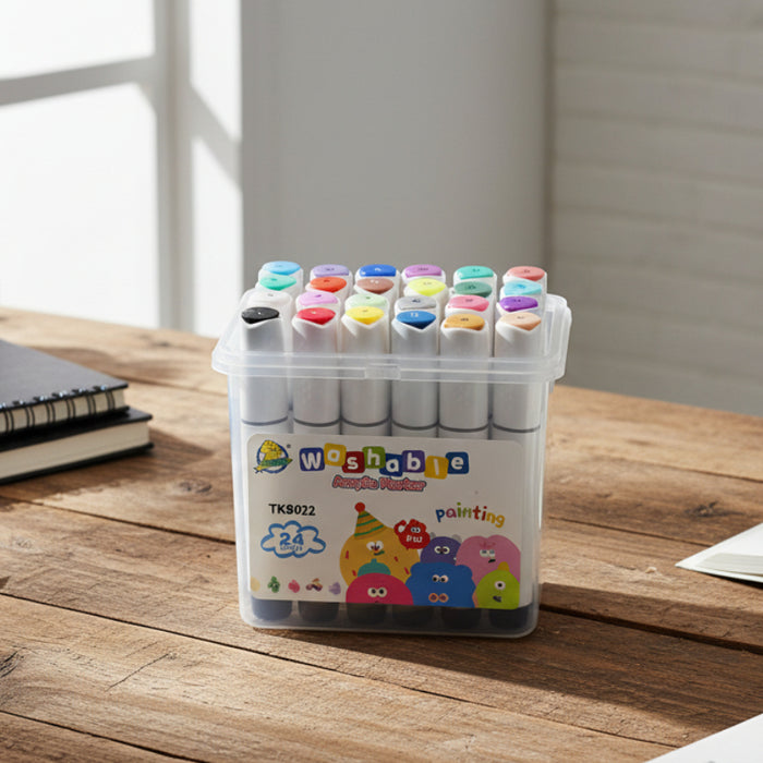 Washable Acrylic Twin Marker Pack of 24