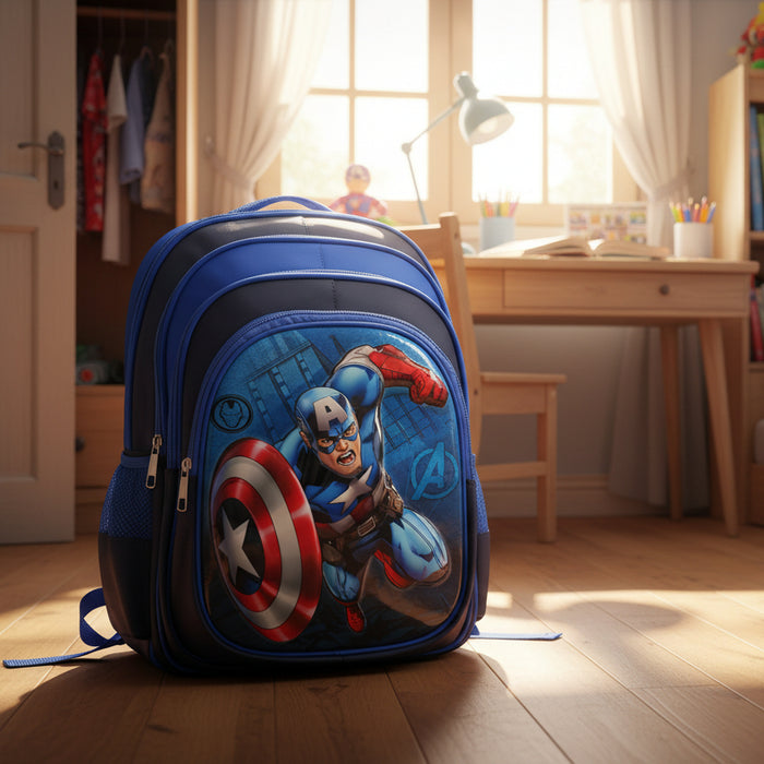 Captain America Theme School Back Pack