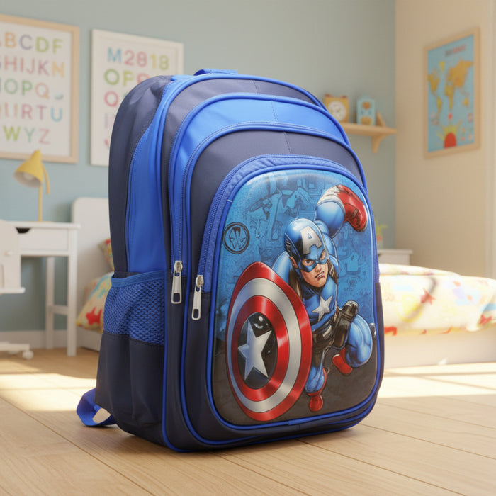 Captain America Theme School Back Pack