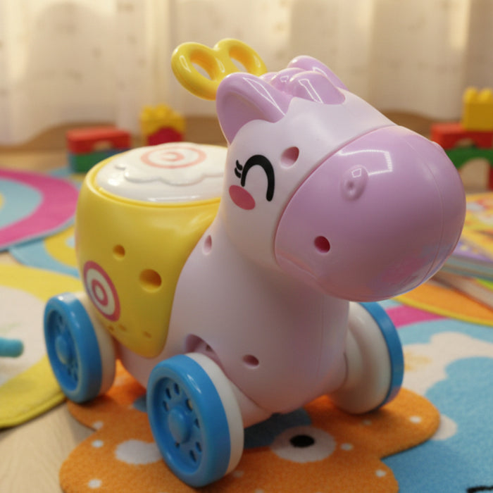 Rolling Pony Hand Drum with Light & Music