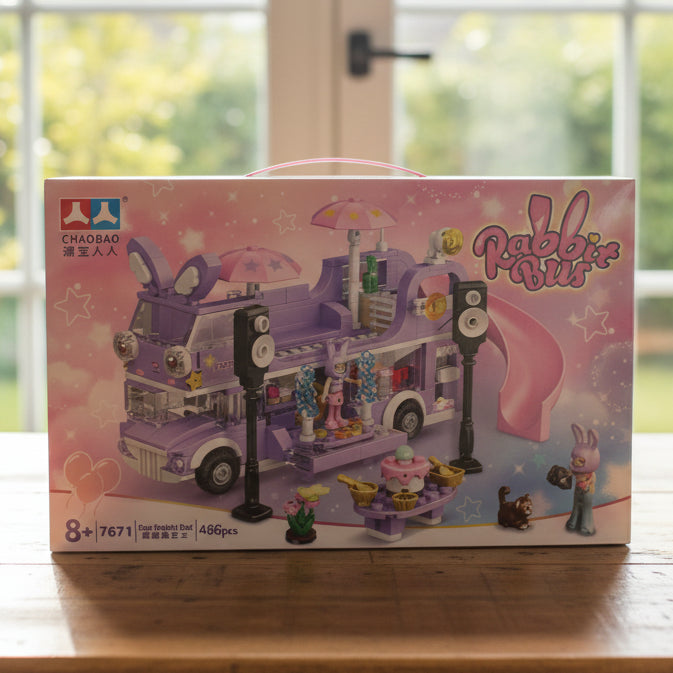 Star Rabbit Bus Blocks 486 Pieces