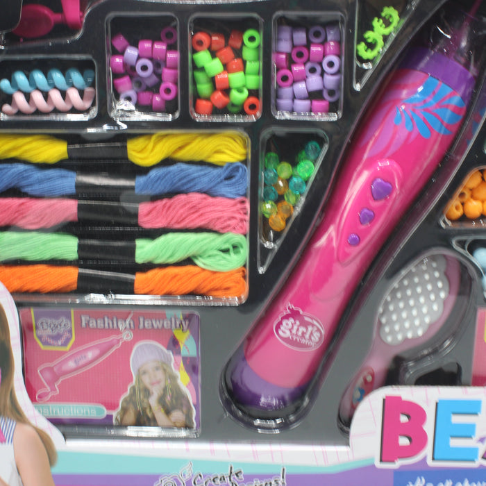 2 IN 1 DIY Lovely Hair Beaded Set
