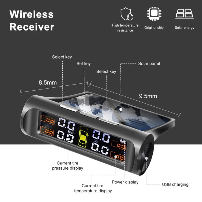TPMS Tire Pressure Monitor System Alarm