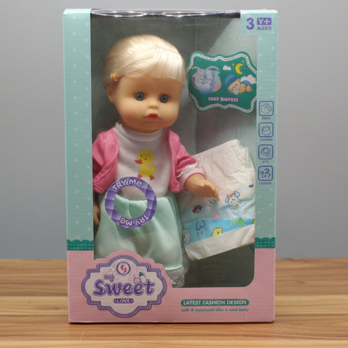 Lovely Baby Doll with Diaper