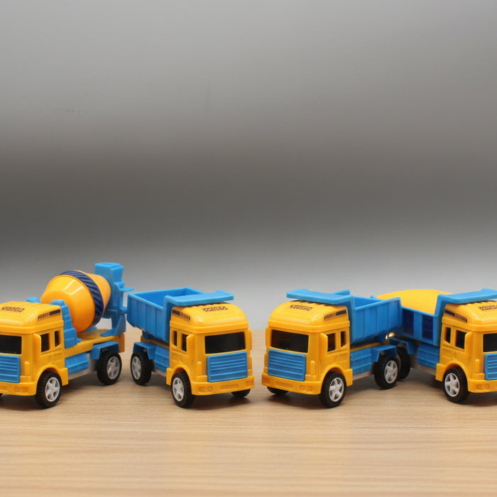 Engineering Vehicle Friction Toy Pack of 4