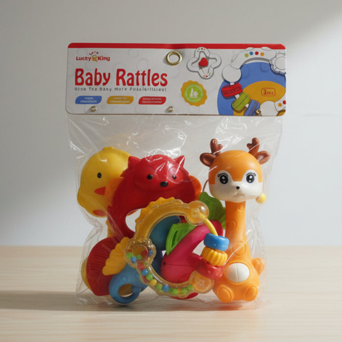 Lucky King Baby Rattles Pack of 6