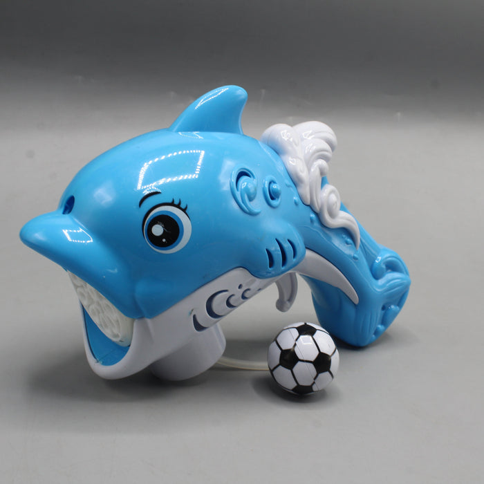 Dolphin Shape Bubble Blaster with Soccer Ball