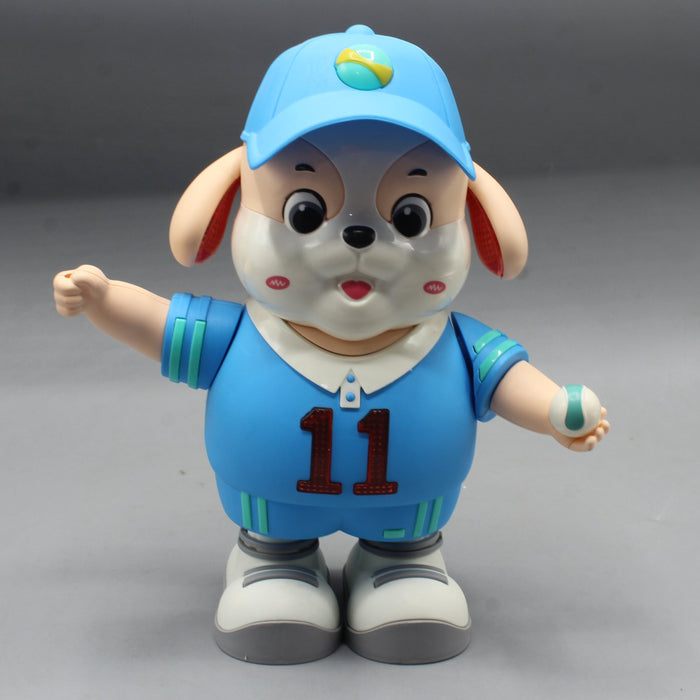 Musical Dancing Tennis Dog with Light & Sound