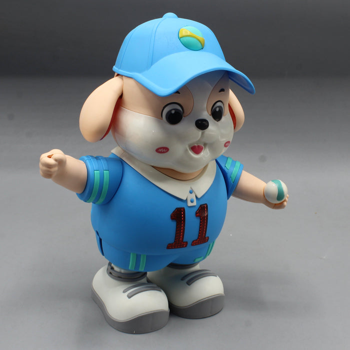 Musical Dancing Tennis Dog with Light & Sound