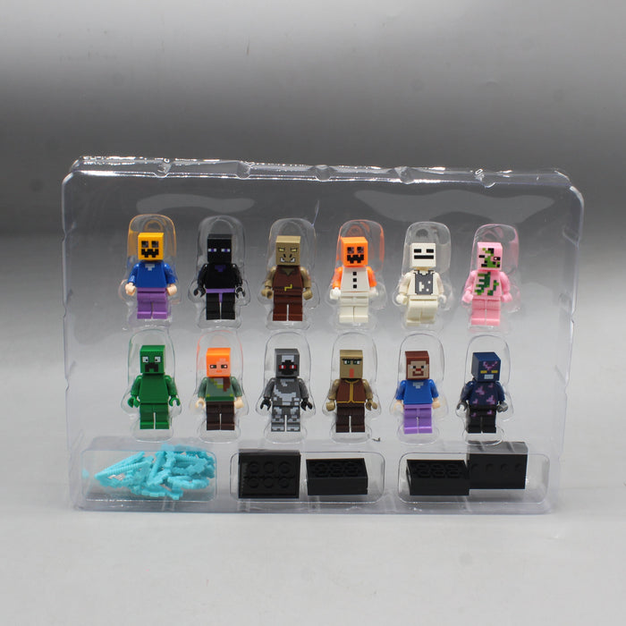 Mini Craft Figures Set of 12 Pieces