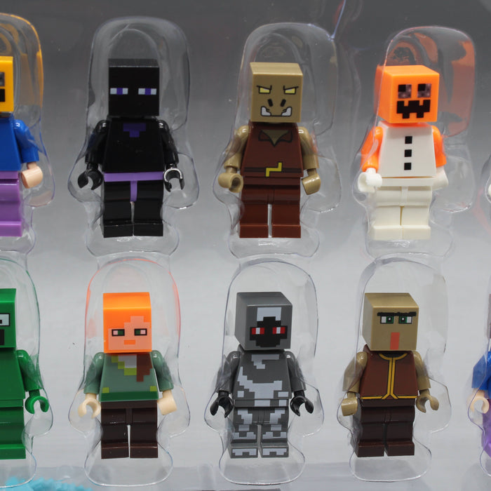 Mini Craft Figures Set of 12 Pieces