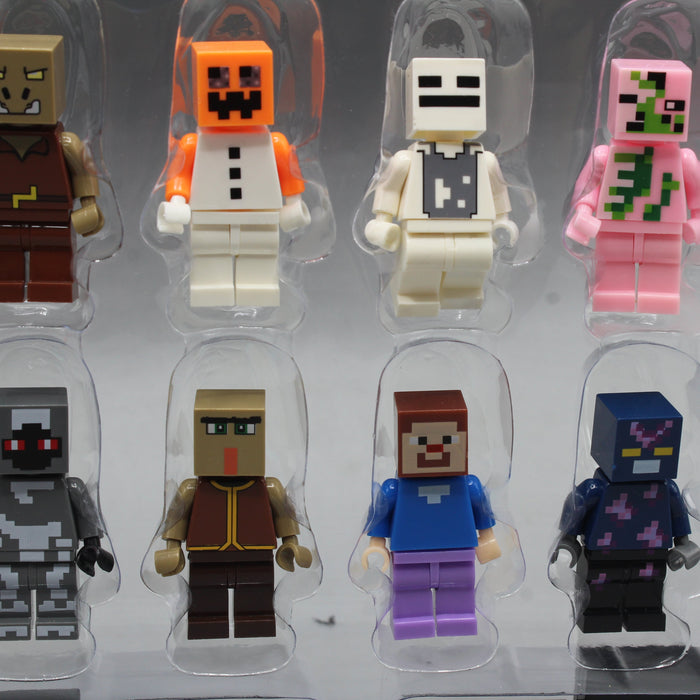 Mini Craft Figures Set of 12 Pieces