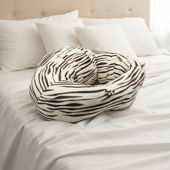 Zebra Printed Soft Baby Seater Sofa
