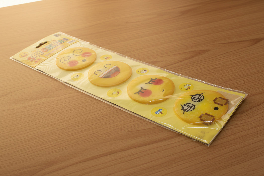 Smiley Face Emoji Theme 3D Stickes