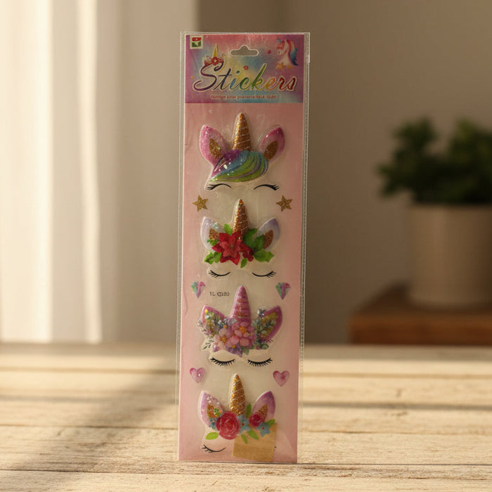 Unicorn Theme 3D Stickes