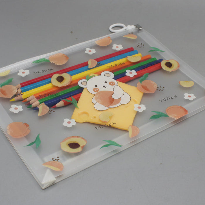 Peach Teady Theme Zipper Geometry