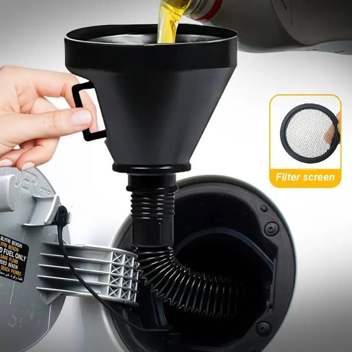 Engine Refueling Funnel with Filter of Car Truck