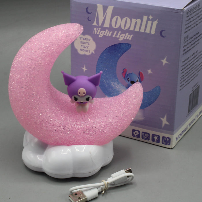 Kuromi Figure  Moon Shape Night Light