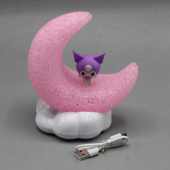 Kuromi Figure  Moon Shape Night Light