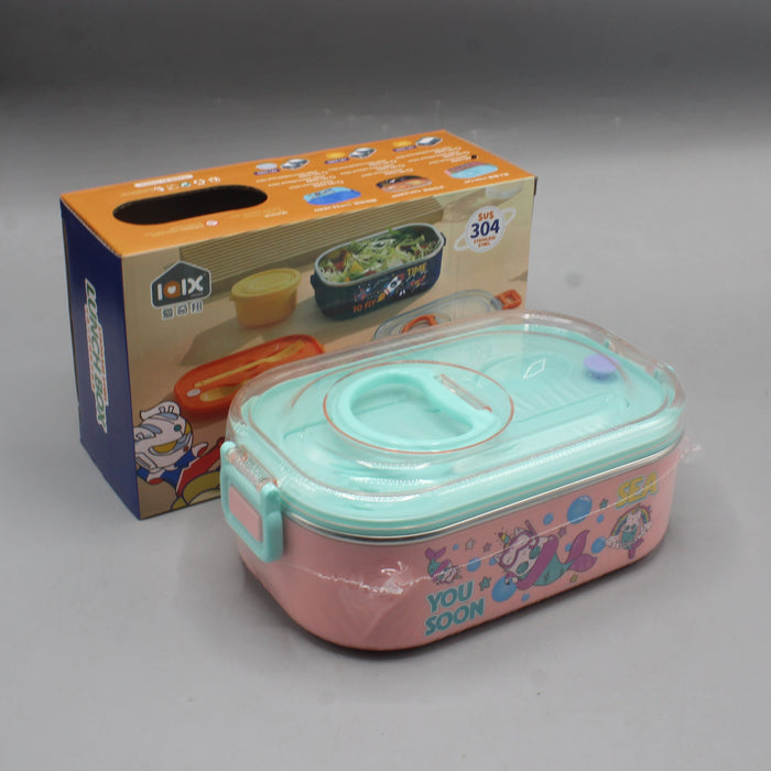 Fish Cat Theme Lunch Box
