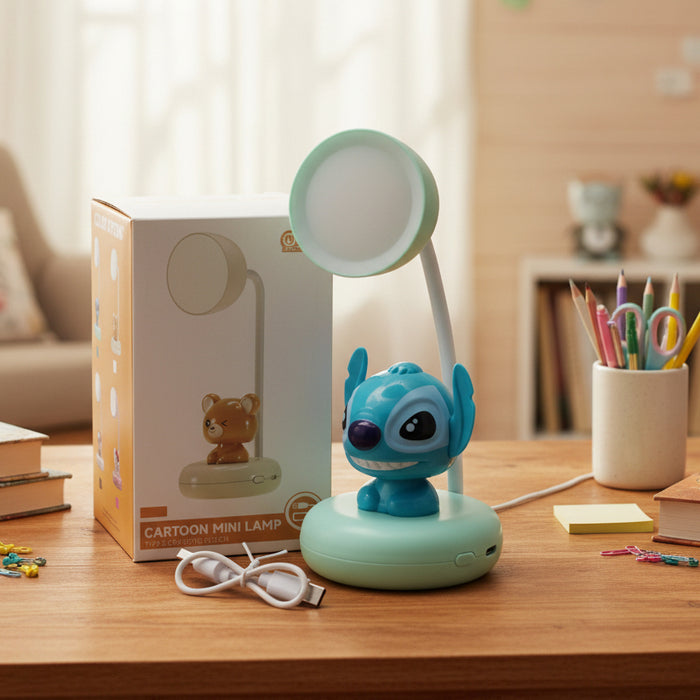 Stitch Theme Mini Table Lamp