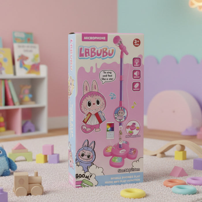 Labubu Theme Microphone withLight & Sound