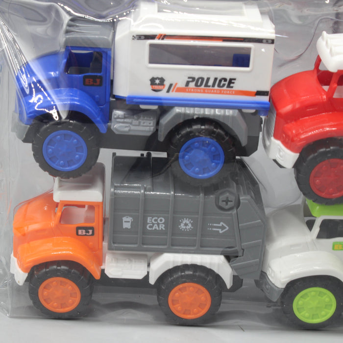 City Team Friction Truck Pack of 4