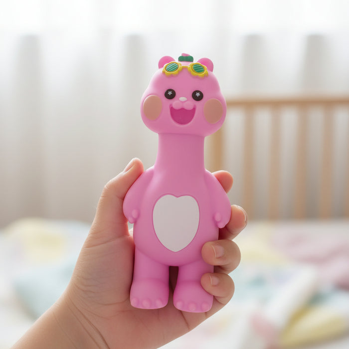 Stylized Pink Bear Rubber Chuchu