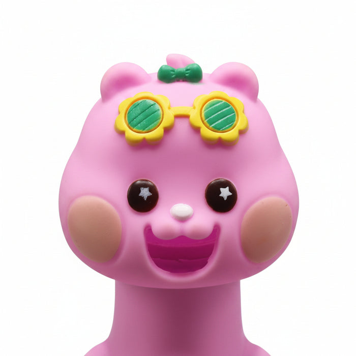 Stylized Pink Bear Rubber Chuchu